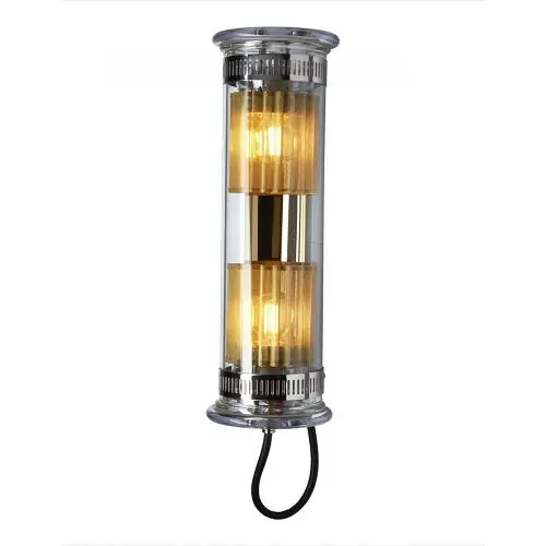 Betaalbaar DCW Editions In The Tube 100-350 Wandlamp - Zilver - Gouden mesh - Transparante stop