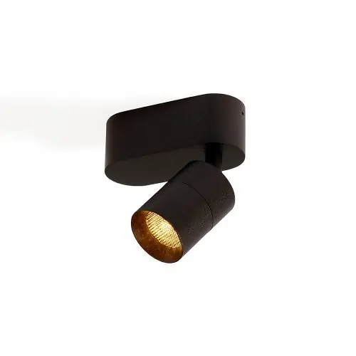 Trizo21 Audette 1 up Rounded Plafondlamp - 2700K - 23° - Zwart frame - Met Honeycomb Direct Verzonden