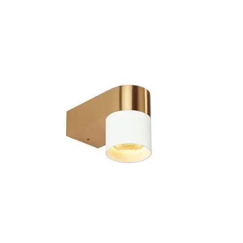 Trizo21 Audy-Wall 1S Duo Wandlamp - 2700K - 40° - Messing frame - Witte ring Koopje