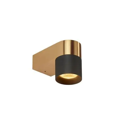 Tijdelijk Beschikbaar Trizo21 Audy-Wall 1S Duo Wandlamp - 2700K - 40° - Messing frame - Grijze ring