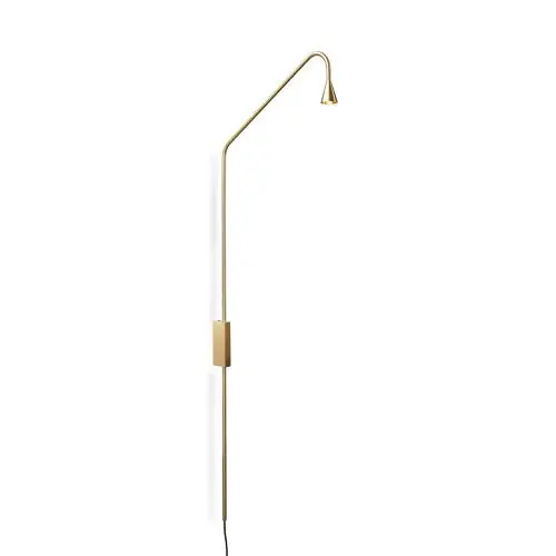 Fabrieksprijs Trizo21 Austere-Wall Wandlamp - Goud - Met stekker & dimmer