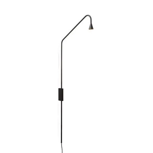 Hoge Kwaliteit Trizo21 Austere-Wall Wandlamp - Zwart - Met stekker & dimmer