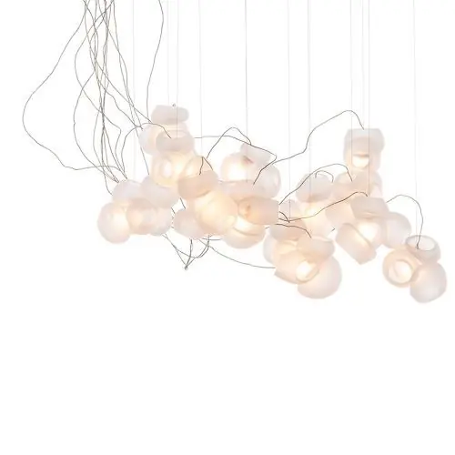 Must-Have Bocci 100.13 Semi-rigid Hanglamp - Transparant - Ronde plafondkap