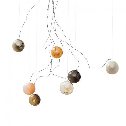 Beste Prijs Bocci 28.7 Semi-rigid Hanglamp - Grijs, beige, geel & oranje
