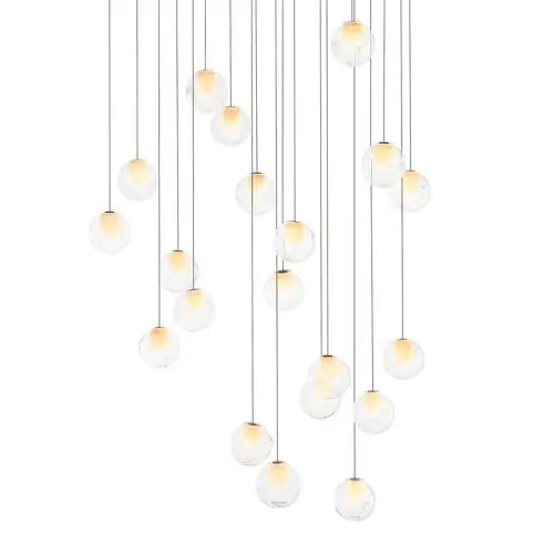 Bocci 28.20 Random Hanglamp - Transparant - Ronde plafondkap Shop Nu