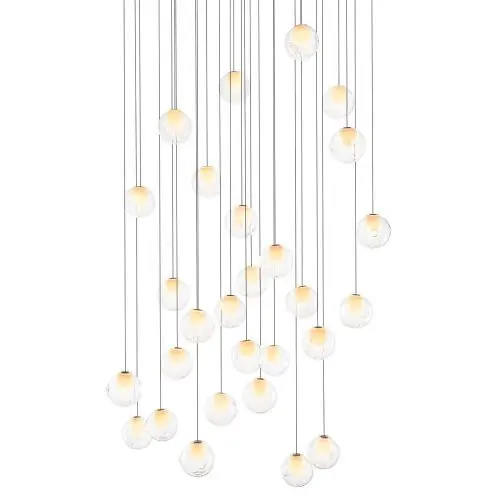 Bocci 28.28 Random Hanglamp - Transparant - Vierkante plafondkap Koop Online