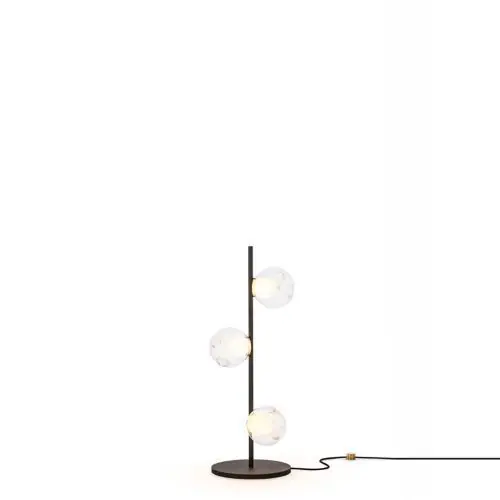 Laatste Versie Bocci 28.3 Short Vloerlamp - Transparant - Zwarte base