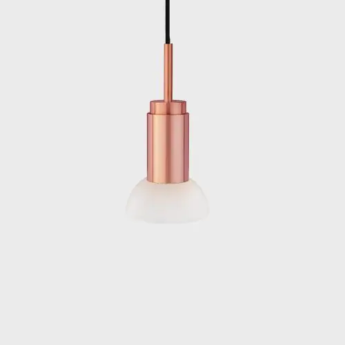 Koop Vandaag Anour Donya Onyx Moon Hanglamp - Witte kap - Geborsteld koper