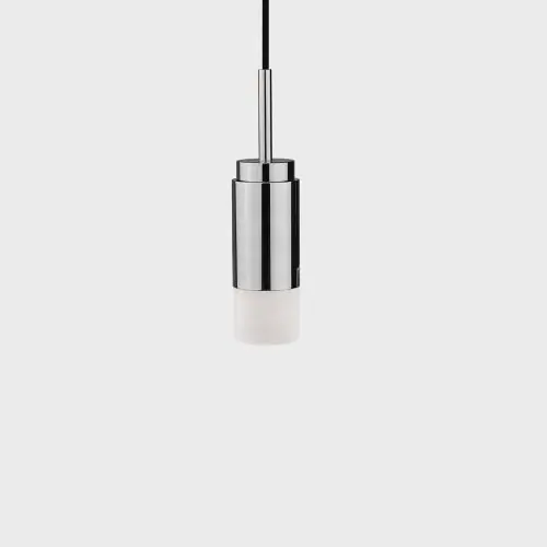 Tijdelijk Beschikbaar Anour Donya Onyx Cylinder Hanglamp - Witte kap - Gepolijst roestvrij staal