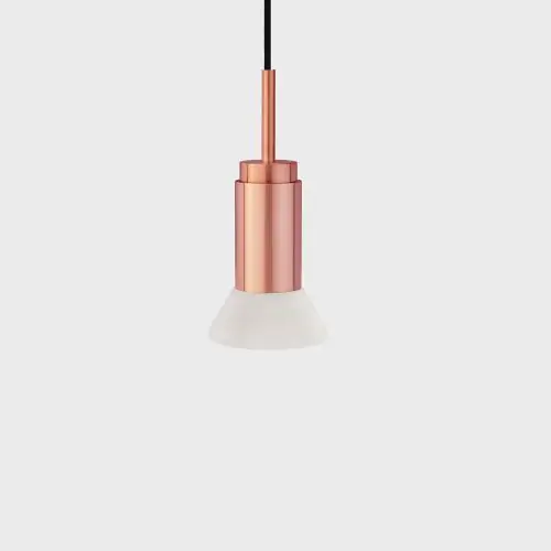 Bestseller Anour Donya Onyx Trapeze Hanglamp - Witte kap - Geborsteld koper