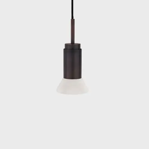 Nieuw Anour Donya Onyx Trapeze Hanglamp - Witte kap - Gebruind koper