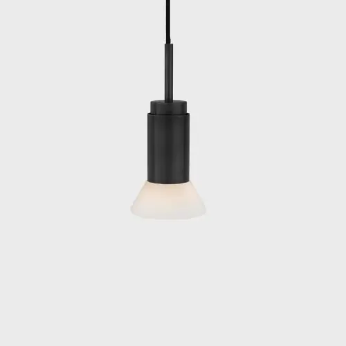 Anour Donya Onyx Trapeze Hanglamp - Witte kap - Zwart PVD Actieprijs
