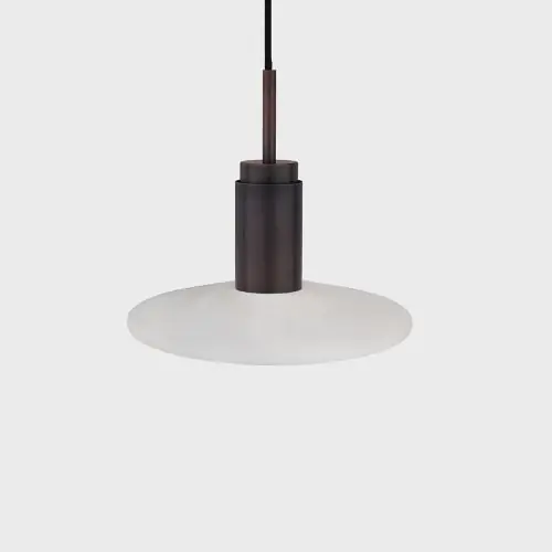 Anour Donya Onyx Solar Hanglamp - Witte kap - Gebruind koper Favoriet