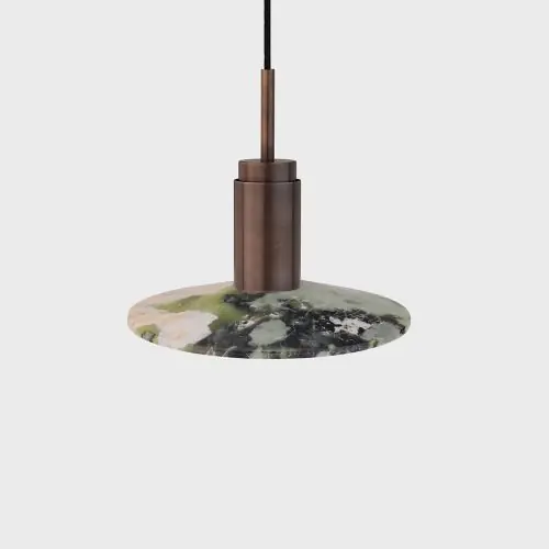 Anour Donya Onyx Solar Hanglamp - Gemixte kap - Gebruind messing Koop Vandaag