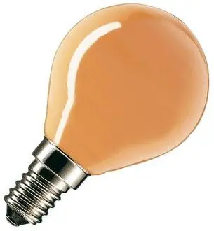 Actieprijs Gloeilamp Kleine fitting E14 Kogellamp Oranje 45mm 25W