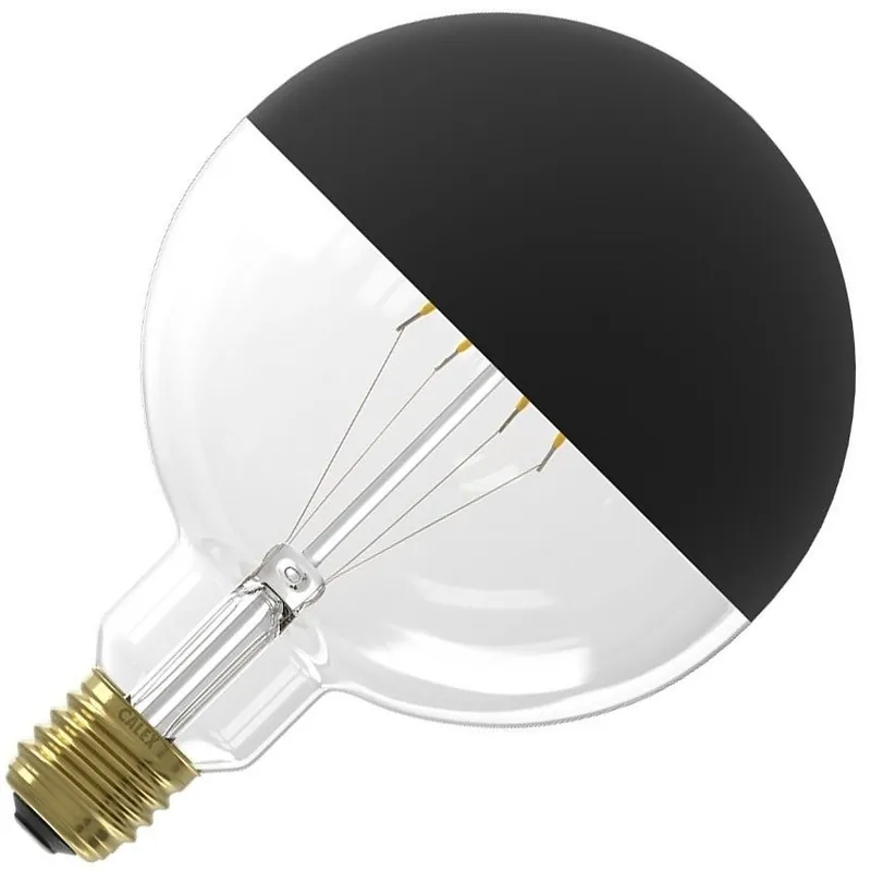 Calex LED filament Grote fitting E27 Ball Zwart 125mm 4W Bestel Nu