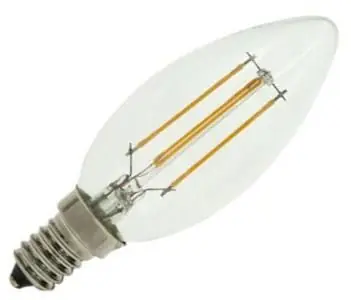 Tijdelijk Beschikbaar Bailey LED Kaarslamp Kleine fitting E14 3W (vervangt 30W)