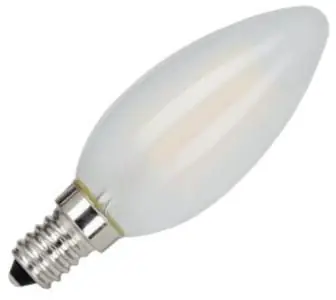 Populair Bailey LED Kaarslamp Kleine fitting E14 1W (vervangt 10W) Mat