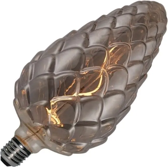 SPL BIG Flex Pine LED Grote fitting E27 Dimbaar 4W (vervangt 10W) Rookglas Alleen Vandaag