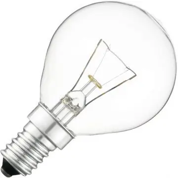 Gloeilamp Kleine fitting E14 Kogellamp Helder 45mm 60W Laatste Versie