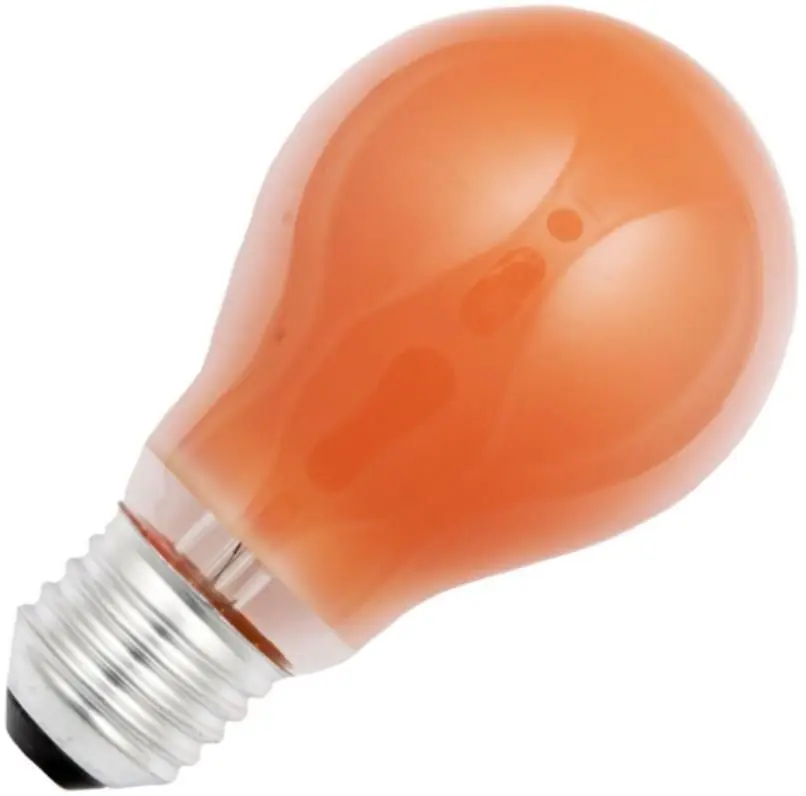 Seizoensaanbieding Halogeen gloeilamp Grote fitting E27 Standaardlamp Oranje 52mm 11W