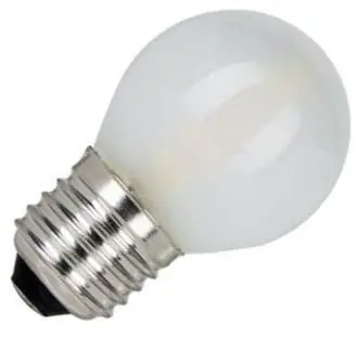 Aanbieding Lighto LED lamp Grote fitting E27 Kogellamp Helder 45mm 1W