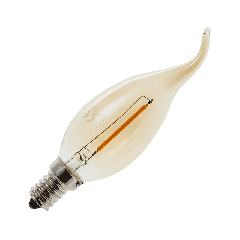 Nieuw Lighto LED filament Kleine fitting E14 Kaarslamp tip Goud 35mm 1W
