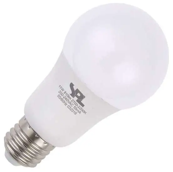 SPL LED lamp Grote fitting E27 Standaardlamp 60mm 11W Koop Vandaag