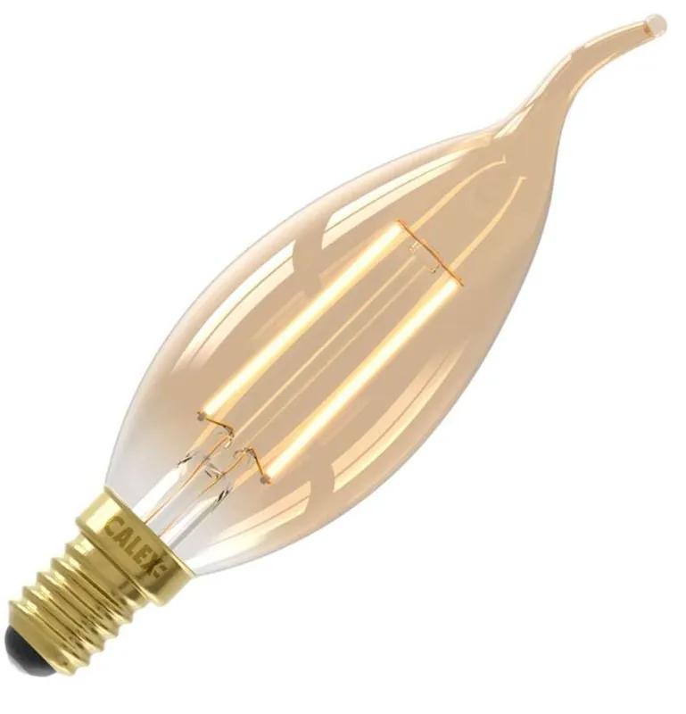 Gecertificeerd Calex LED filament Kleine fitting E14 Kaarslamp tip 35mm 3.5W