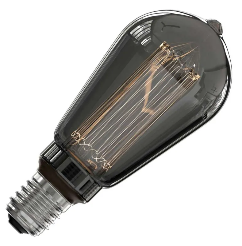 Calex LED filament Grote fitting E27 Edison lamp 64mm 3.5W Titanium Weekendaanbieding