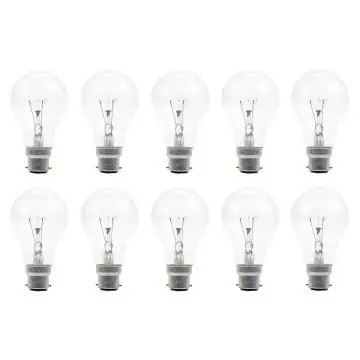 Direct Beschikbaar Gloeilamp Bajonetfitting B22d Standaardlamp Helder 60mm 25W