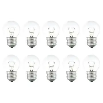 Gloeilamp Grote fitting E27 Kogellamp Helder 45mm 60W Favoriet