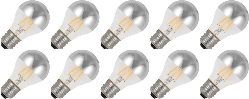 Lage Kosten Lighto LED filament Grote fitting E27 Standaardlamp Helder 60mm 4W 10 stuks