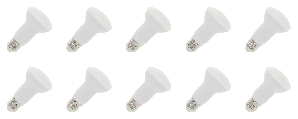 Aanbieding Lighto LED lamp Grote fitting E27 Reflectorlamp Helder 63mm 6W 10 stuks