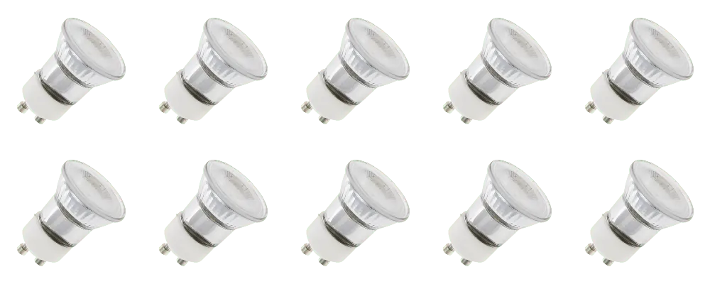 Speciale Aanbieding Lighto LED lamp GU10 Fitting Spot Helder 35mm 3W 10 stuks