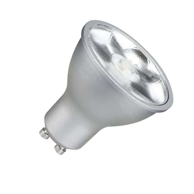 Shop Nu SPL LED lamp GU10 Fitting Reflectorlamp Helder Zilver 6W Dimbaar 827 Warm wit
