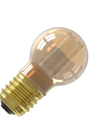 Aanbieding Calex LED filament Grote fitting E27 P45 Goud 2.3W