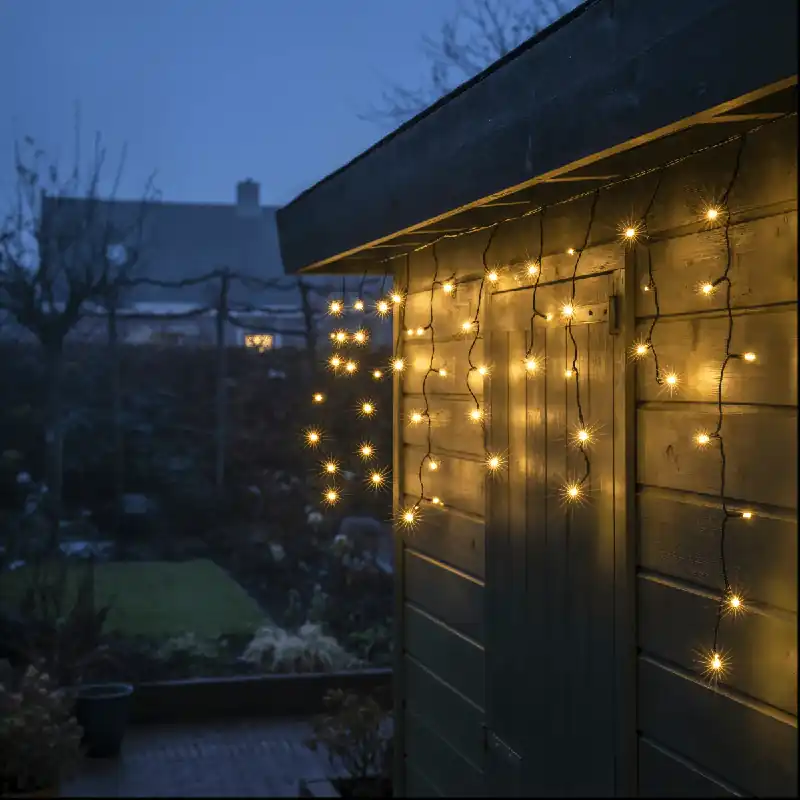 Lighto Kerstverlichting Ijspegelverlichting IP44 Geschikt voor binnen & buiten 8-Functies 120 LED lampjes 4 meter kabel Lage Prijs