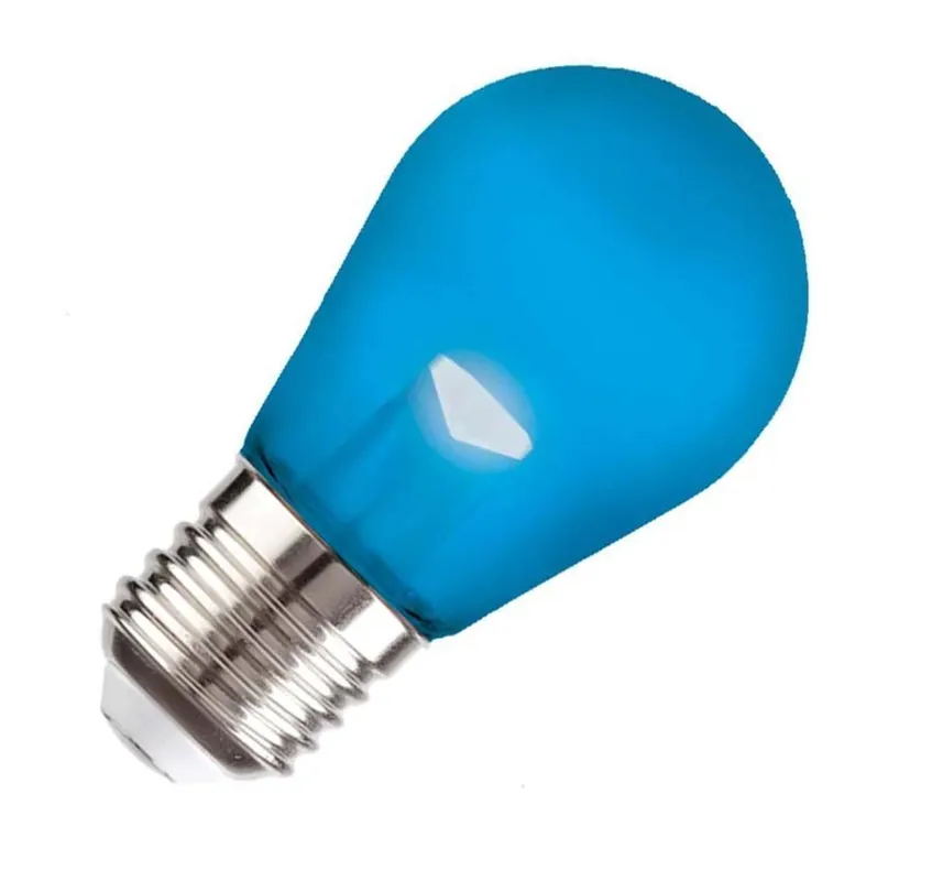 Lighto LED filament Grote fitting E27 Blauw Kogellamp 45mm 2W Dimbaar Geschikt voor prikkabel Beperkt Aanbod