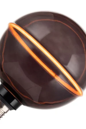 Actieprijs Lighto LED Lamp E27 Fitting Globelamp Rookglas G130 130mm 4W